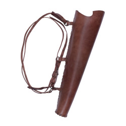 Carquois en cuir, marron