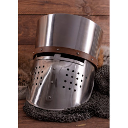 Grand casque croisé, vers 1180, acier 2 mm