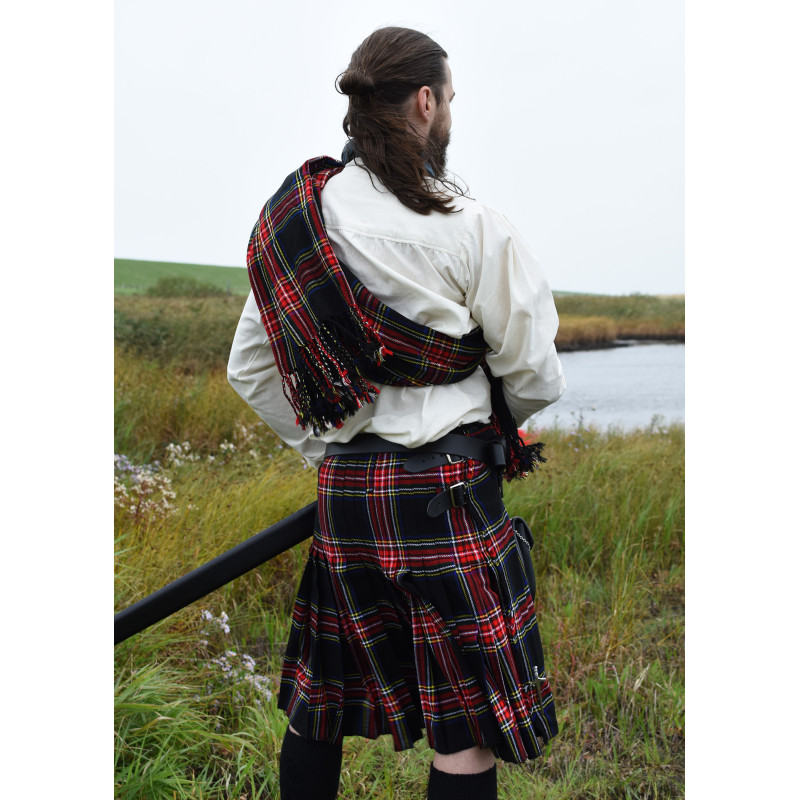 Kilt Traditionnel Écossais Pour Homme - Jupe Plissée Vintage Avec Bretelles, Parfait Pour Mariage, Carnaval Et Soirées à Thème