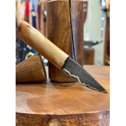 Couteau en acier feuilleté et nickel pur- Forge française