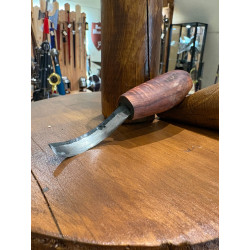 Couteau croche de droitier manche en cade - Forge française